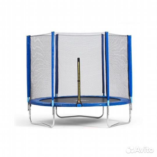 Батут DFC Trampoline Fitness с сеткой 16ft синий