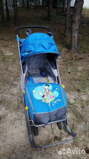 Детские санки коляска ника