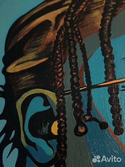 Asap Rocky авторский портрет акрилом