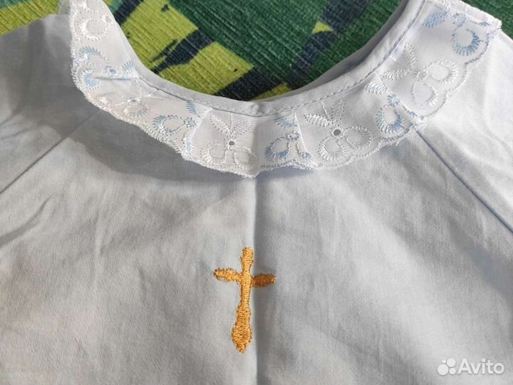 Рубашка для крещения малыша х/б
