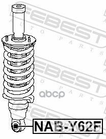 Сайлентблок передн амортизатора nissan patrol Y