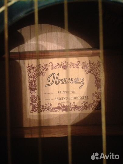 Полуакустическая гитара ibanez