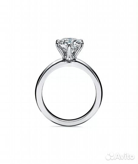 Кольцо Tiffany Setting из платины с бриллиантом