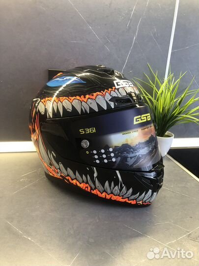 Мотошлем GSB S 361 bixer (новый) Оригинал