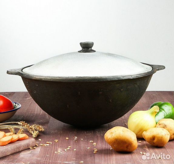 Казан чугунный 10 литров