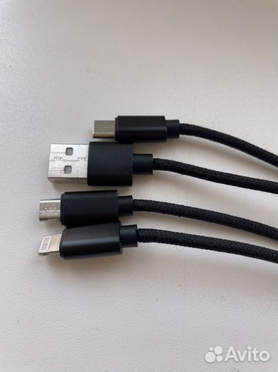 Универсальный usb кабель для зарядки 3 в 1