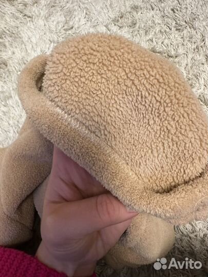 Теплый плюшевый детский костюм 68-74
