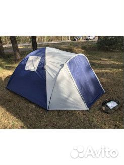 Палатка 3 местная с тамбуром двухслойная