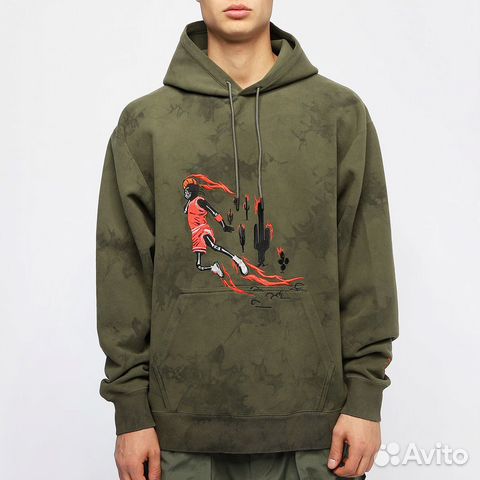 Travis scott washed suede hoodie hotsell