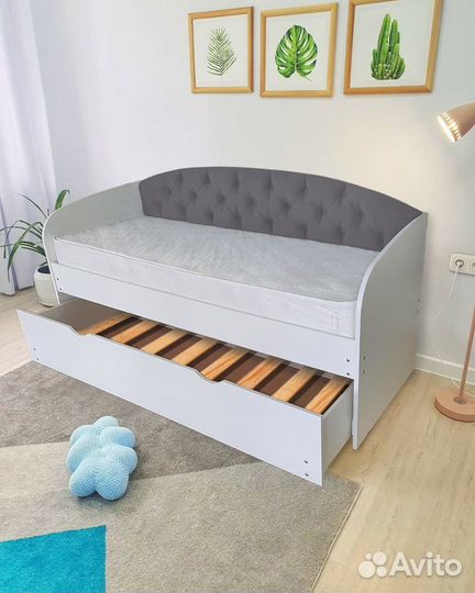 Кровать трансформер лдсп для малыша велюр