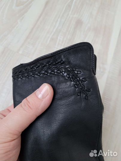 Перчатки женские натуральная кожа утепленные