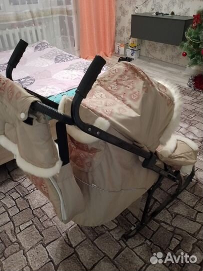 Детские санки коляска