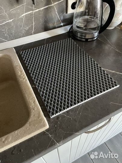 Коврик для кухни, коврик для посуды 30х40