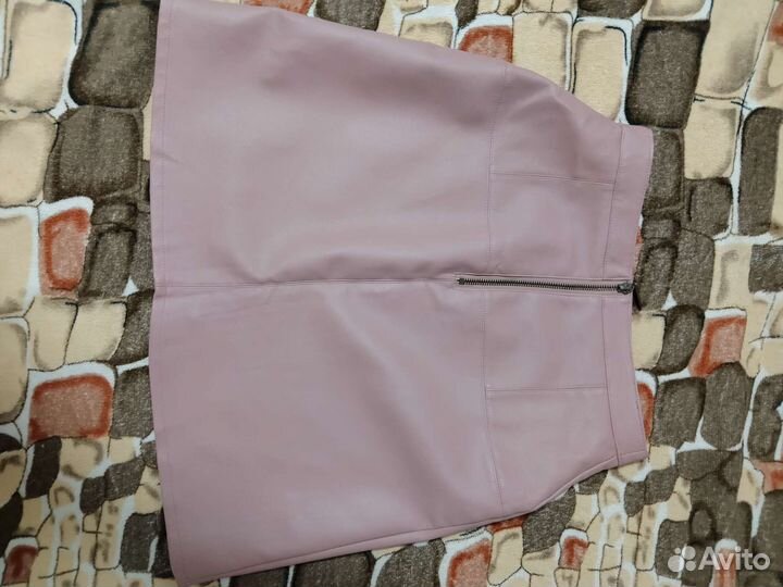 Юбка из искусственной кожи