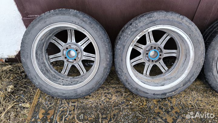 Литые диски Bridgestone r16 4x100 + шины на сезон