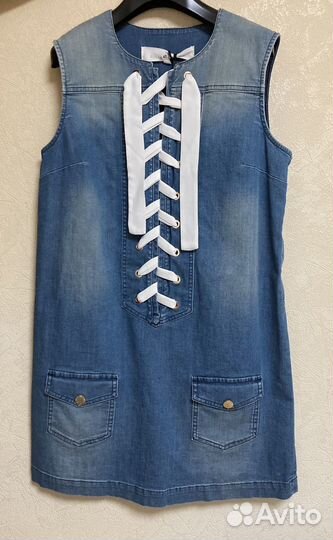 Платье из денима Elisabetta Franchi