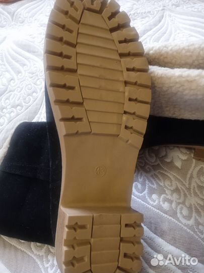 Полусапожки замшевые 43 размер