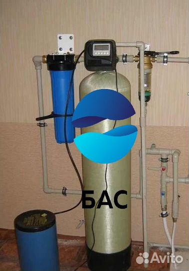 Фильтр обезжелезивания и умягчения воды 1054