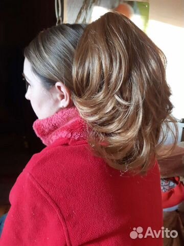 Хвост на заколке