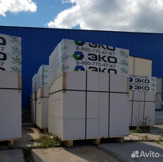 Газоблок эко D600 B3,5 250x125x600