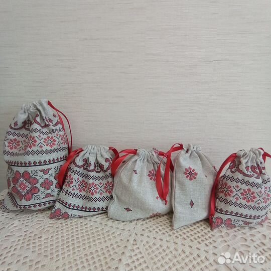 Набор Эко мешочков из Рогожки