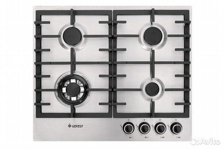 Газовая варочная панель Гефест 1214-01 К5 нержа