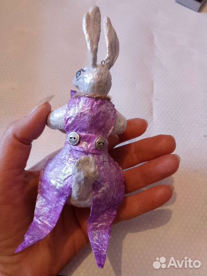 Пасхальный заяц ватная игрушка