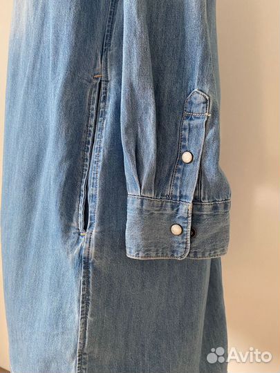 Джинсовое платье H and M, 48 размер