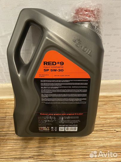 Масло моторное 5W 30 S-oil seven RED 9 Синтетика