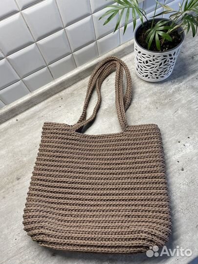 Сумка вязаная из полиэфирного шнура
