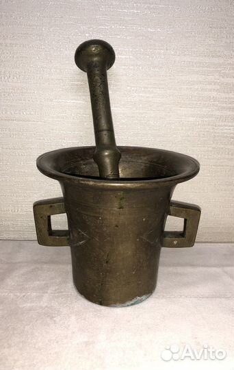 Ступка с пестиком бронза