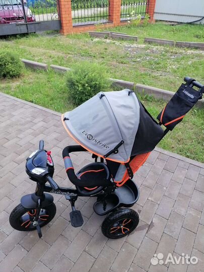 Детский велосипед с родительской ручкой