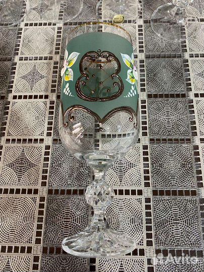 Фужеры бокалы богемия