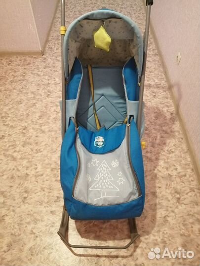 Детские санки коляска ника