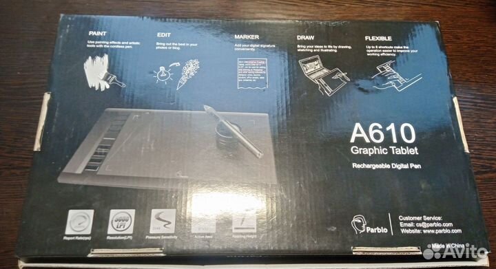 Графический планшет, Parblo A610 V2