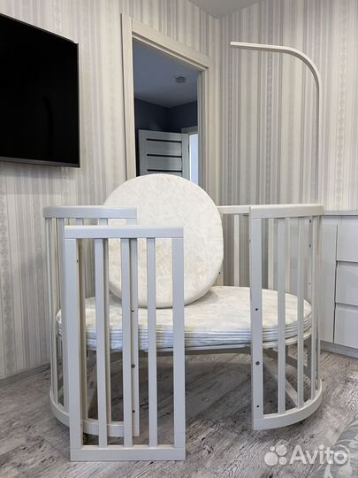 Детская кровать круглая трансформер Ellipse