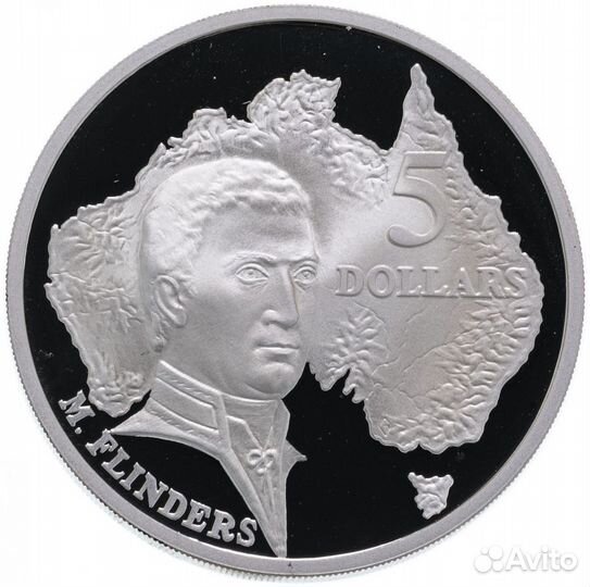 Австралия Набор 5долларов1993 серебро 143,16грамм