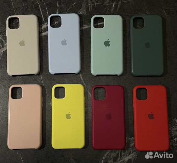 Чехлы на iPhone 11, цена за все 8 штук вместе