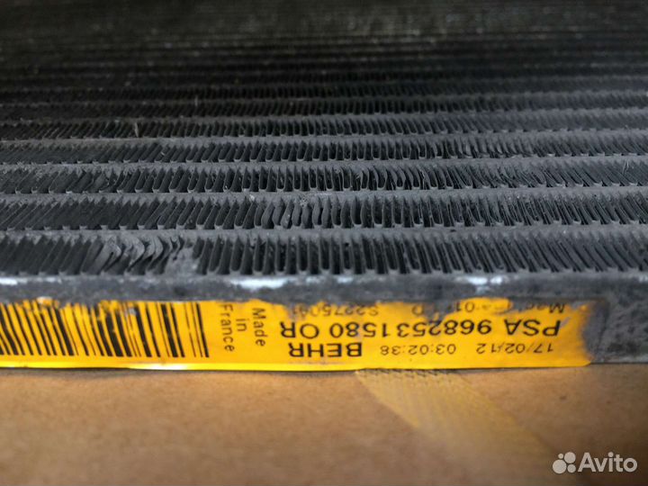 Радиатор кондиционера Ситроен С4 В7