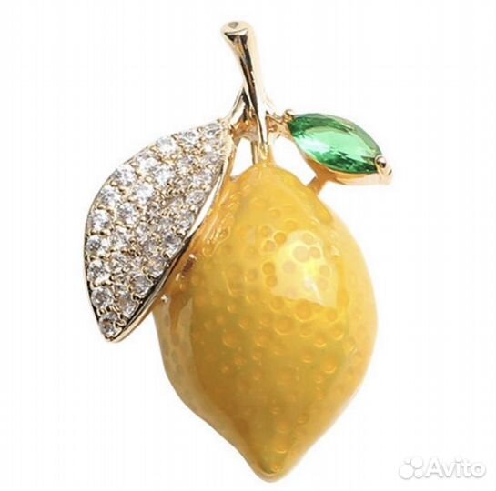 Брошь Лимон