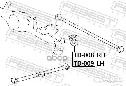 TD-008 Отбойник заднего амортизатора TD-008 Febest