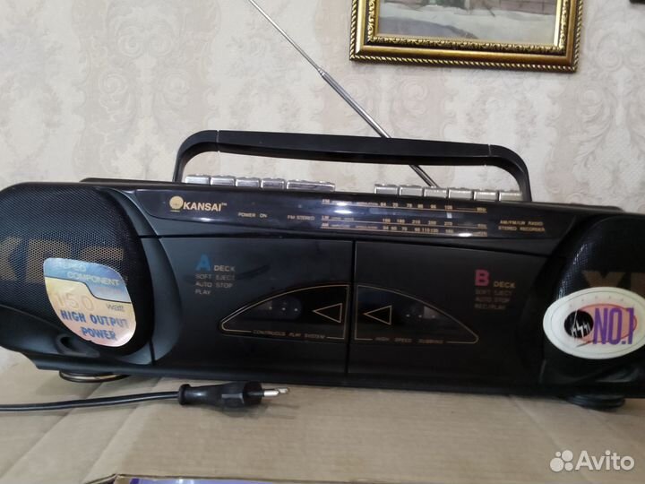 Продается двухкассетная магнитола kansai модель KS