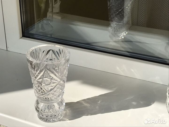 Ваза Гусь Хрустальный