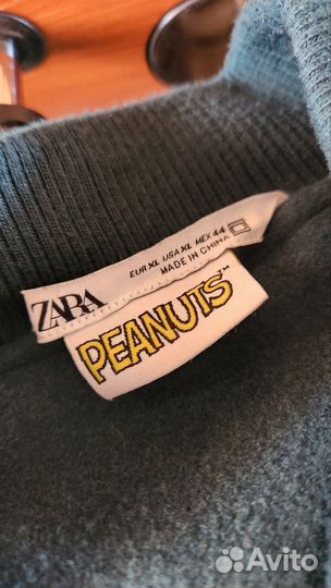 Куртка-бомбер zara peanuts мужская XL