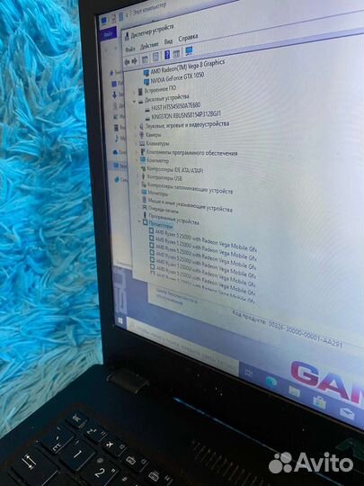 Игровой asus GTX 1050/Ryzen 5/SSD+HDD/12 озу