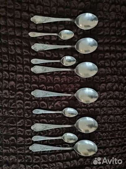 Серебряные ложки СССР 875 пробы