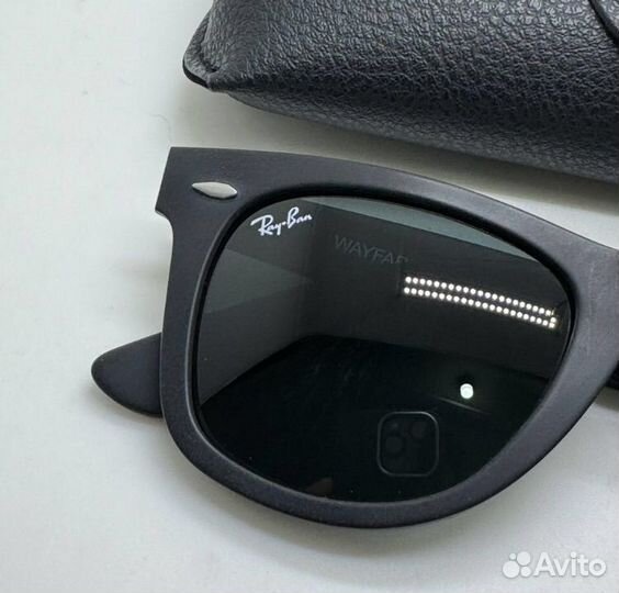 Очки Ray Ban wayfarer 2140 матовые черные