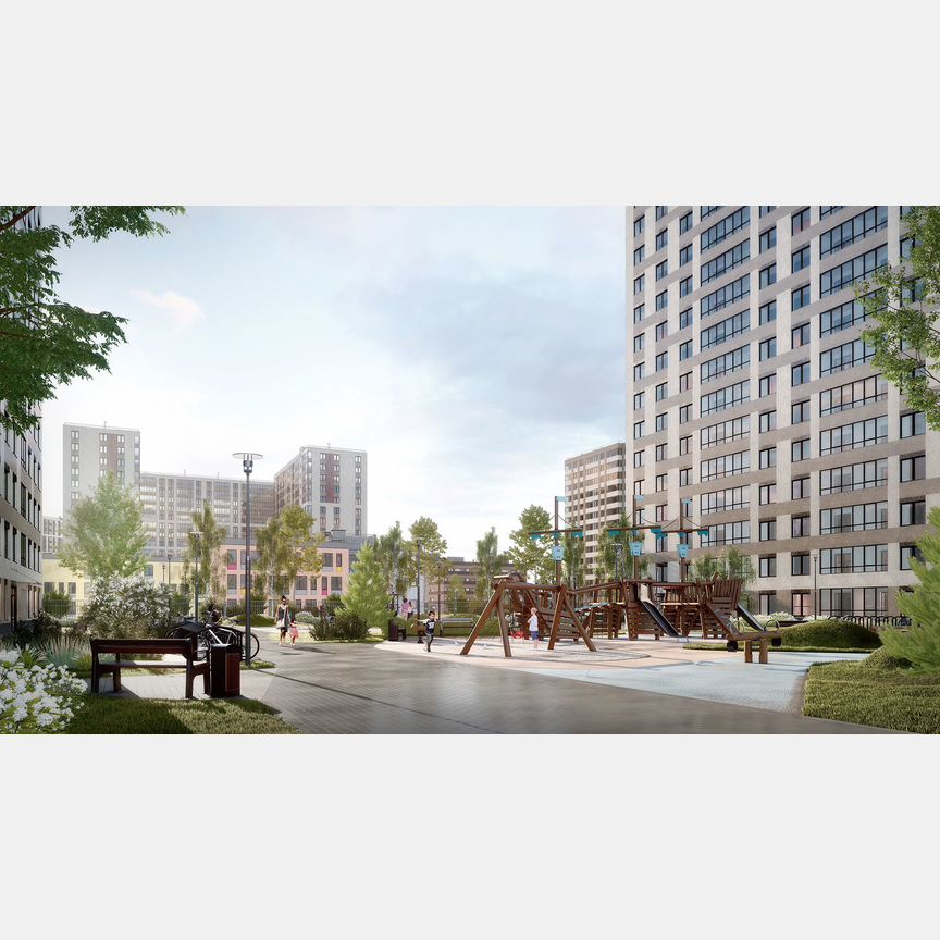 2-к. квартира, 51,7 м², 1/16 эт.