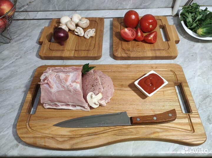 Набор доска разделочная ясень