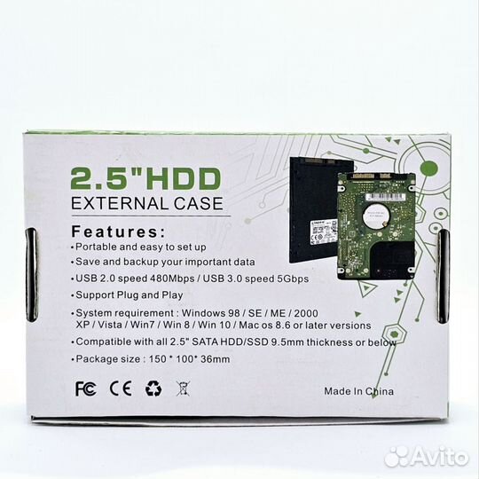 Переходник Внешний бокс для hdd ssd type-c usb 3.0